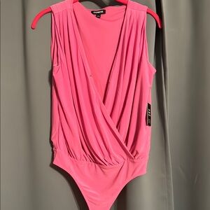 Pink Sleeveless Bodysuit